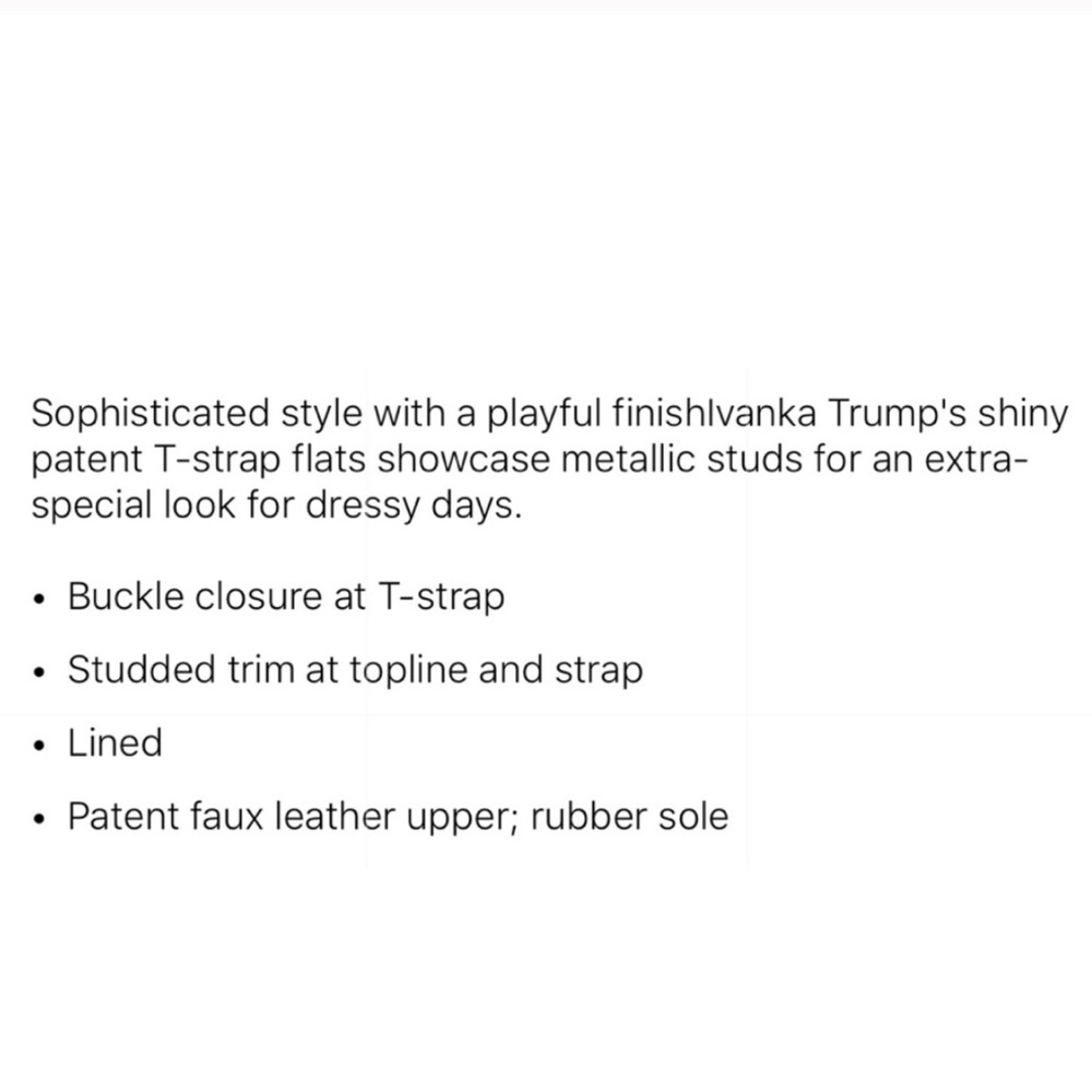 Ivanka Trump T-Strap Studded Flats - Picture 5 of 5